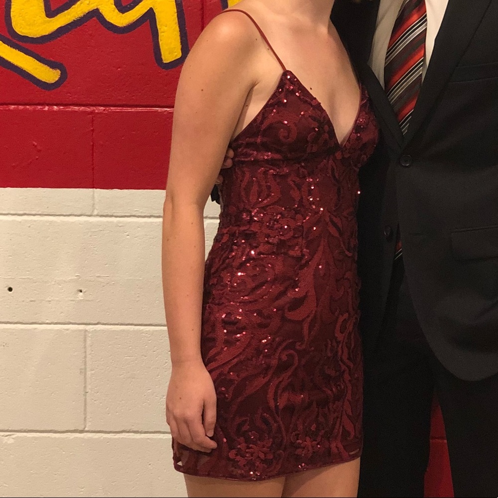 Sequin mini dress